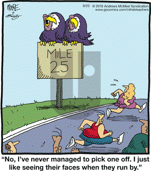 In the Bleachers on Thursday August 23, 2018 Comic Strip