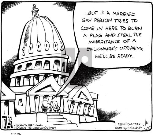 Tom Toles on Sunday June 11, 2006 Comic Strip