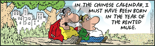 Frank and Ernest on Thursday October 4, 2018 Comic Strip