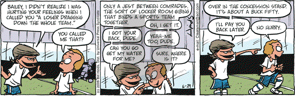 Cleats on Thursday June 29, 2006 Comic Strip