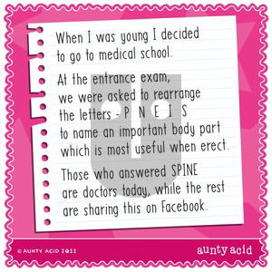 Aunty Acid - Sunday August 14, 2022 Comic Strip