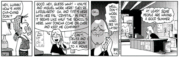 Luann on Saturday July 15, 2000 Comic Strip