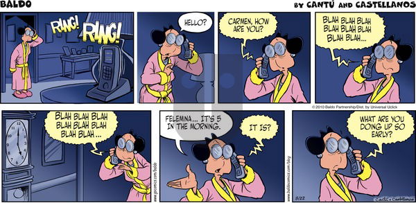 Baldo on Sunday August 22, 2010 Comic Strip