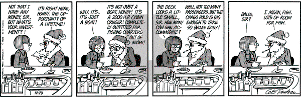Doonesbury on Wednesday December 23, 1981 Comic Strip