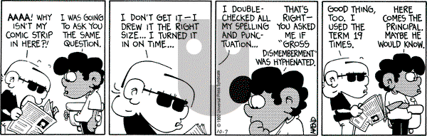 FoxTrot on Wednesday October 7, 1992 Comic Strip