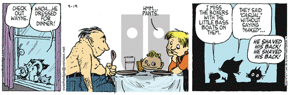 Over the Hedge on Wednesday September 19, 2007 Comic Strip