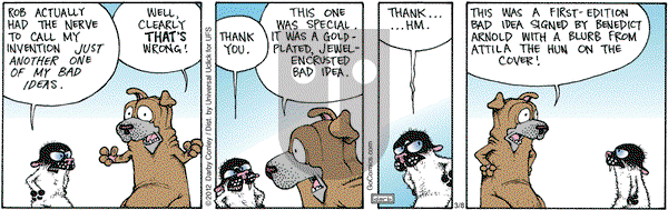 Get Fuzzy on Thursday March 8, 2012 Comic Strip