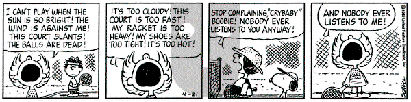 Peanuts on Wednesday April 21, 1982 Comic Strip