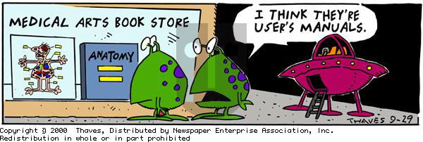 Frank and Ernest - Friday September 29, 2000 Comic Strip