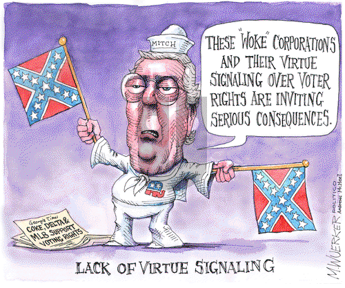 Matt Wuerker on Tuesday April 6, 2021 Comic Strip