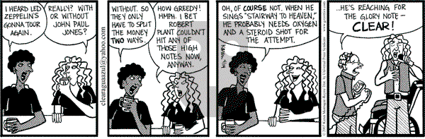 Clear Blue Water on Saturday April 14, 2007 Comic Strip