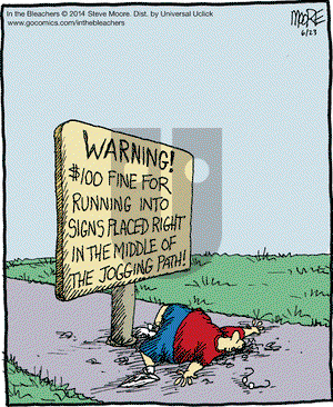 In the Bleachers on Monday June 23, 2014 Comic Strip