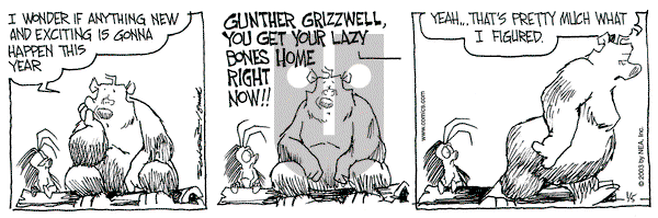 The Grizzwells on Monday January 5, 2004 Comic Strip