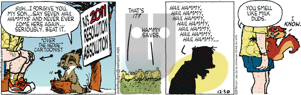 Over the Hedge on Friday December 30, 2011 Comic Strip