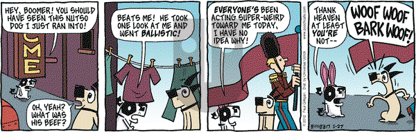 Pooch Cafe on Friday January 27, 2012 Comic Strip