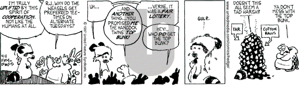 Over the Hedge on Friday April 11, 1997 Comic Strip