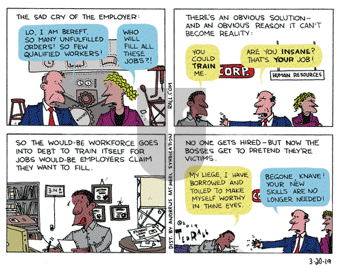 Ted Rall on Tuesday April 9, 2019 Comic Strip