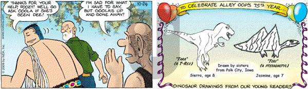 Alley Oop on Wednesday October 29, 2008 Comic Strip