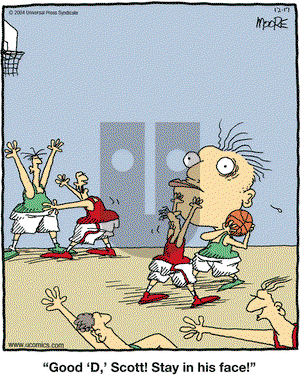 In the Bleachers on Friday December 17, 2004 Comic Strip