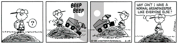 Peanuts on Saturday June 28, 1986 Comic Strip