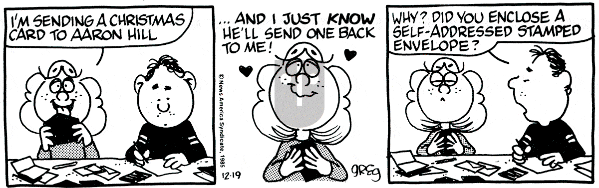Luann - Thursday December 19, 1985 Comic Strip