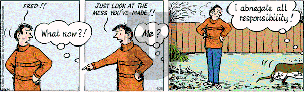 Fred Basset on Thursday April 26, 2018 Comic Strip