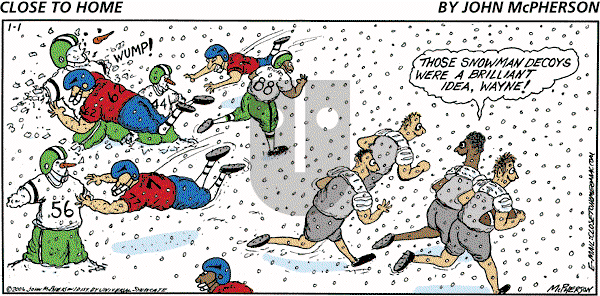 Close to Home on Sunday January 1, 2006 Comic Strip