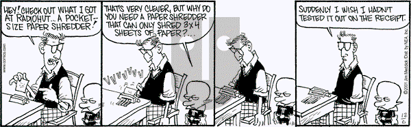 Monty on Thursday December 6, 2001 Comic Strip