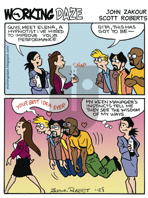 Working Daze on Wednesday January 28, 2009 Comic Strip