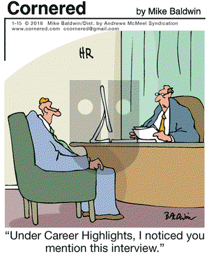 Cornered on Monday January 15, 2018 Comic Strip