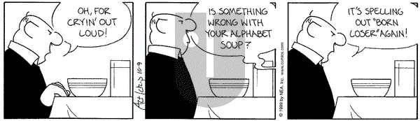 The Born Loser on Saturday October 9, 1999 Comic Strip