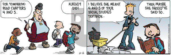 Frazz on Wednesday February 12, 2014 Comic Strip