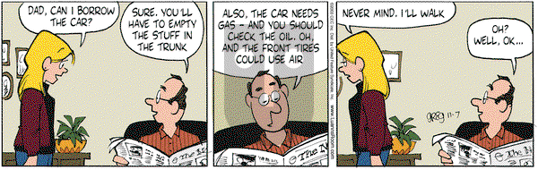 Luann on Friday November 7, 2003 Comic Strip