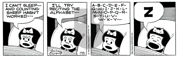 Nancy on Tuesday February 11, 1997 Comic Strip