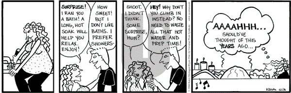 Clear Blue Water on Wednesday December 8, 2004 Comic Strip