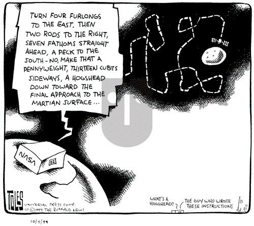 Tom Toles on Monday October 4, 1999 Comic Strip