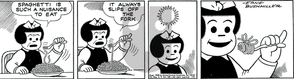 Nancy on Tuesday August 17, 1948 Comic Strip