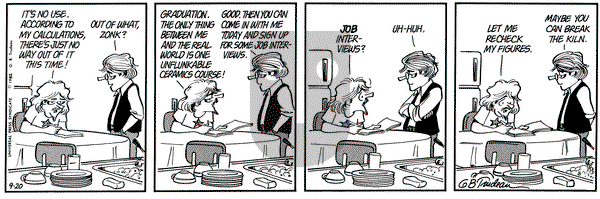 Doonesbury on Monday September 20, 1982 Comic Strip