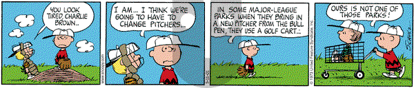 Peanuts on Friday May 11, 2001 Comic Strip