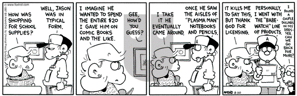 FoxTrot on Saturday August 30, 1997 Comic Strip