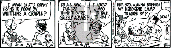 Rose is Rose on Saturday March 15, 1986 Comic Strip