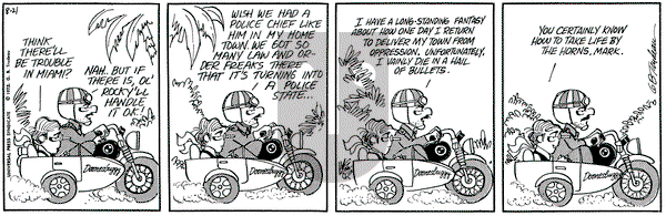 Doonesbury on Monday August 21, 1972 Comic Strip