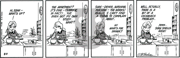 Doonesbury on Saturday August 3, 1974 Comic Strip