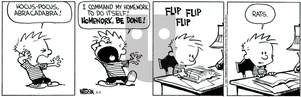Calvin and Hobbes - Friday August 6, 2021 Comic Strip