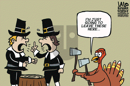 Lalo Alcaraz on Wednesday November 27, 2024 Comic Strip