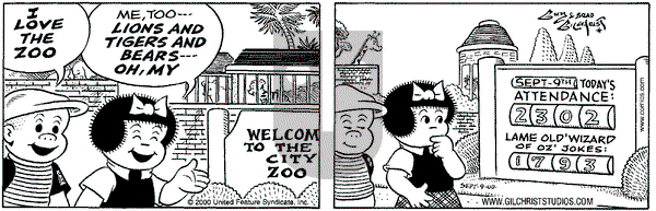 Nancy on Friday September 15, 2000 Comic Strip