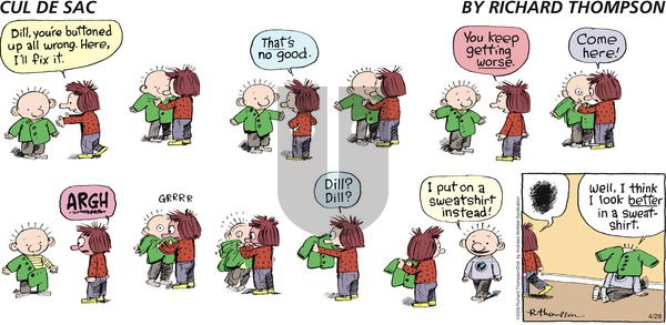 Cul de Sac - Sunday April 28, 2024 Comic Strip