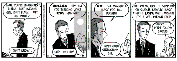 The Boondocks on Wednesday September 15, 1999 Comic Strip