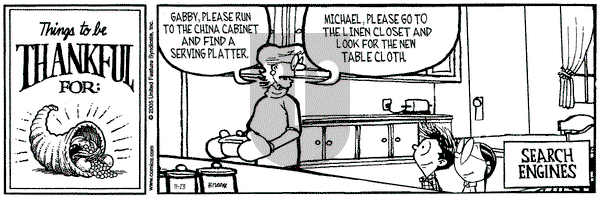Grand Avenue on Wednesday November 23, 2005 Comic Strip