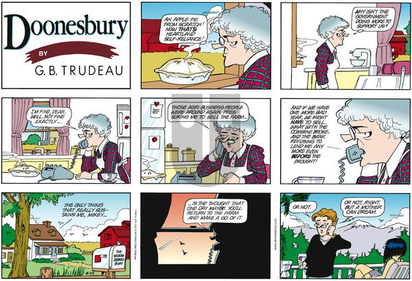 Doonesbury on Sunday June 24, 2001 Comic Strip